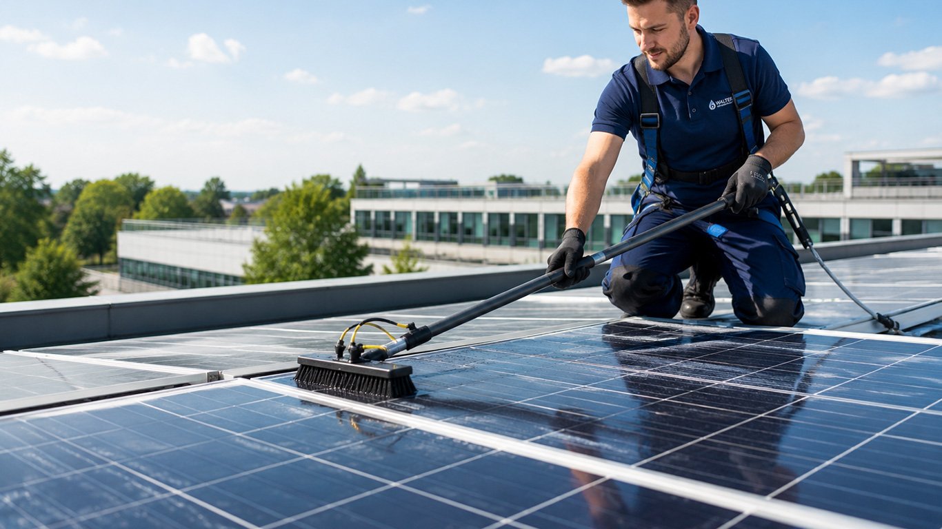 Solaranlage reinigen lassen – wann lohnt es sich?